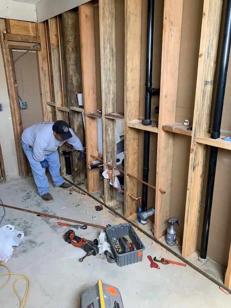 Commercial rough-in plumbing for Water Heater Replacement in Shawnee